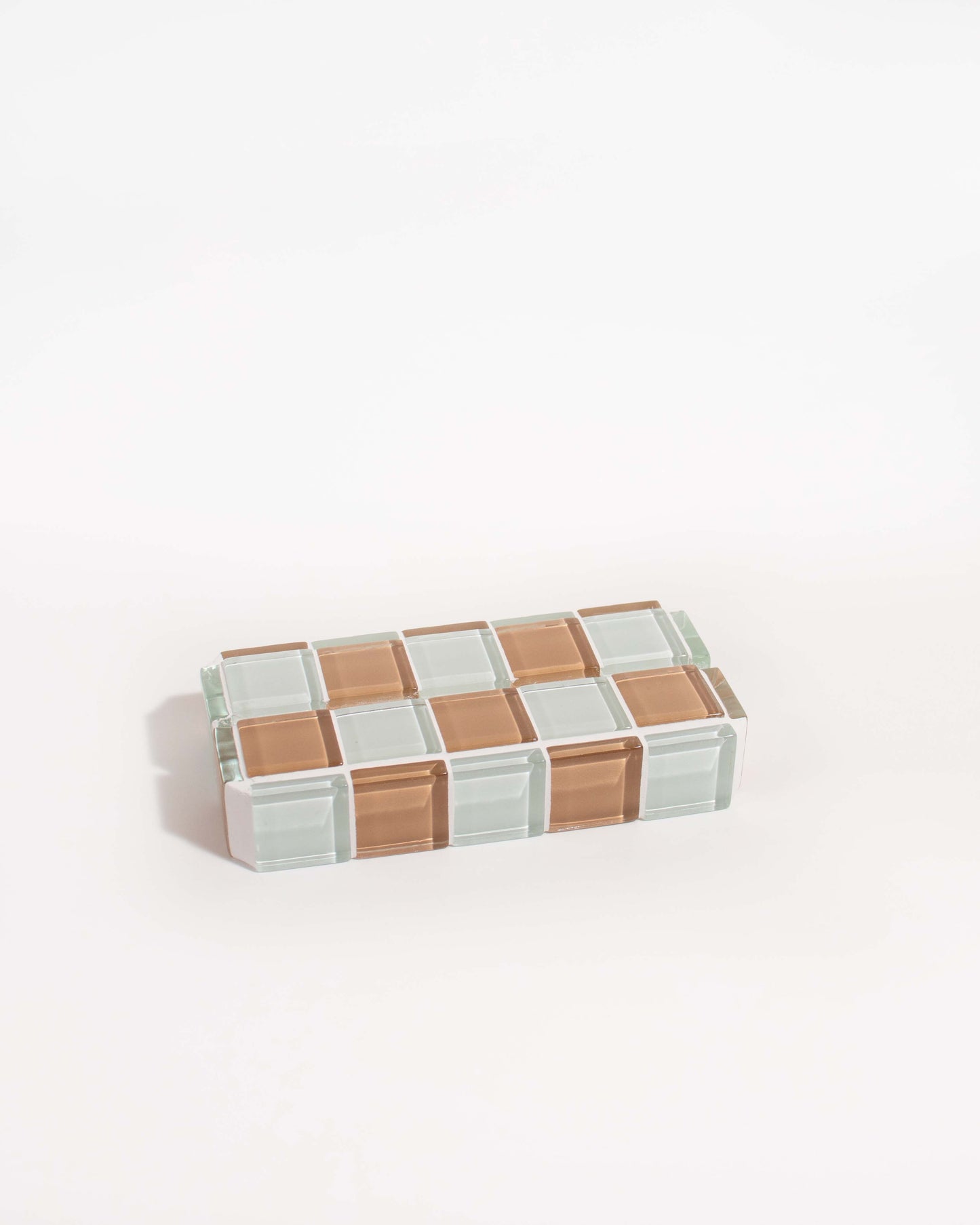 Glass Tile Picture Stand - Hazelnut Milk Chocolate
