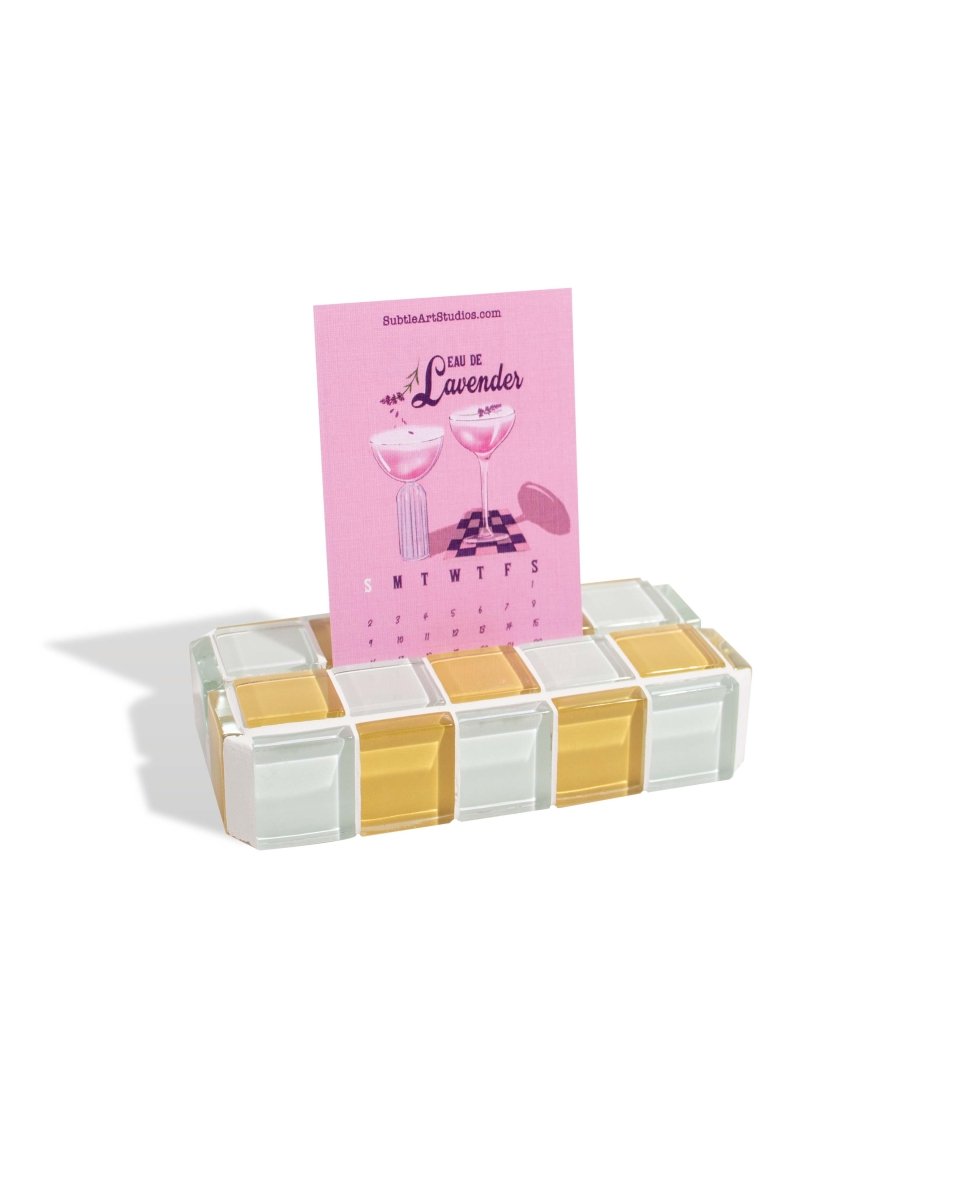 Subtle Art Studios Glass Tile Picture Stand - Honey Milk Chocolate