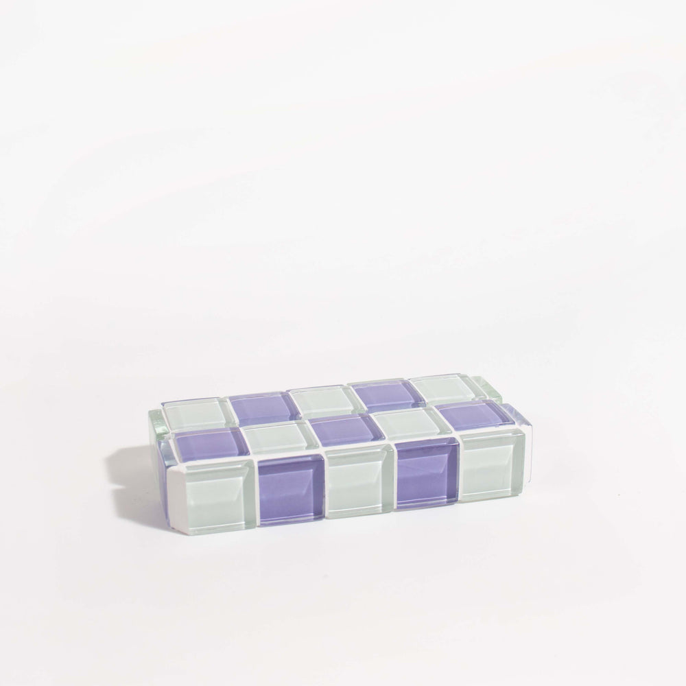 Glass Tile Picture Stand - Lavender Latte