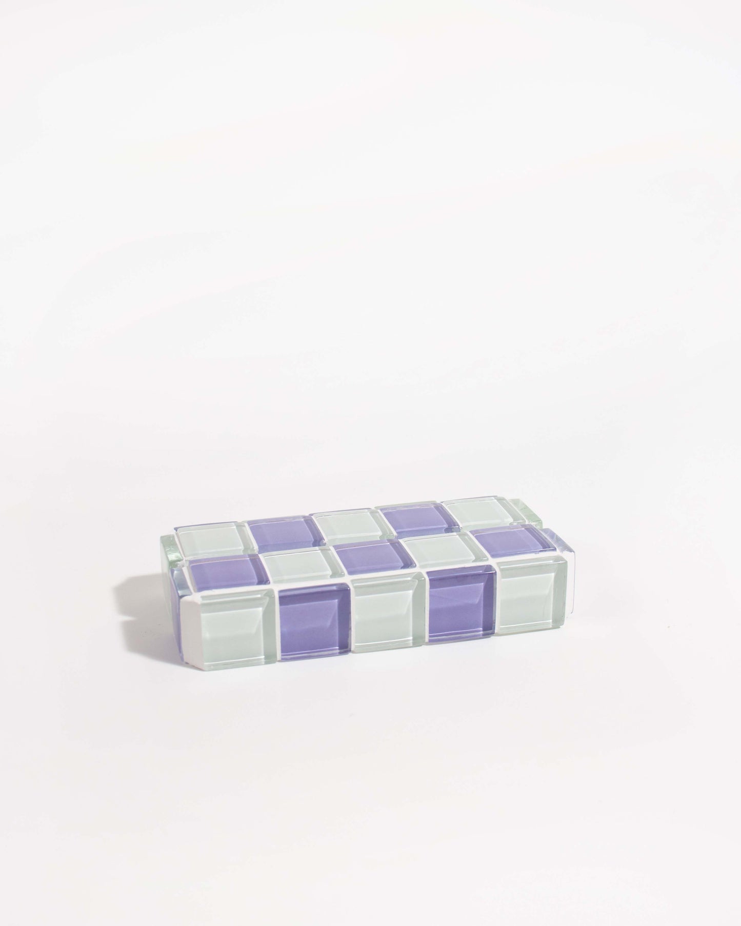 Glass Tile Picture Stand - Lavender Latte