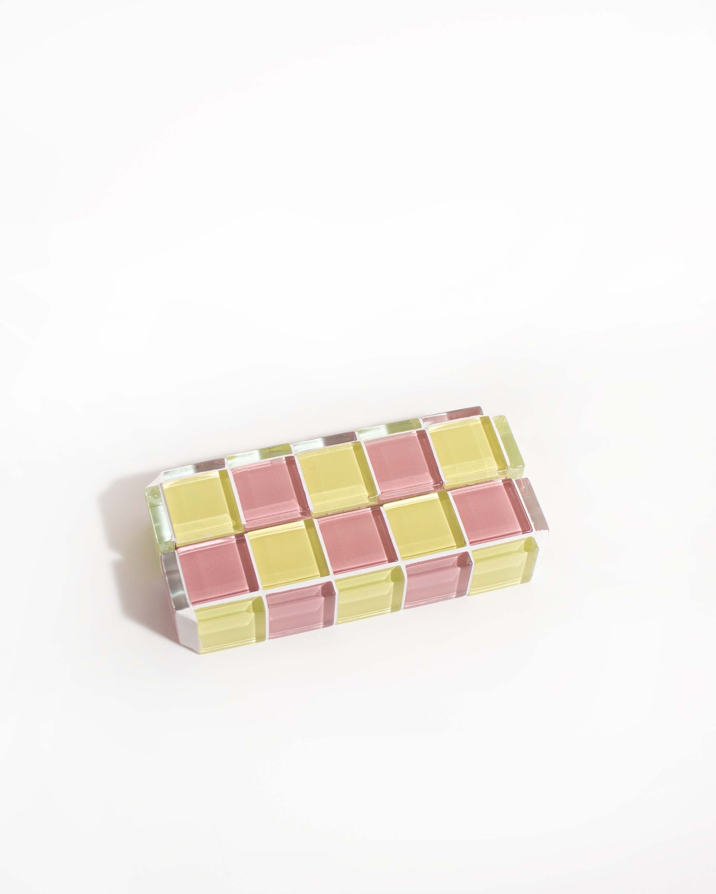 Glass Tile Picture Stand - Pink Lemonade