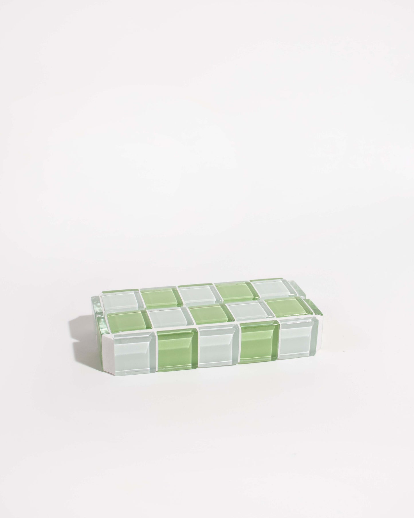 Glass Tile Picture Stand - Pistachio Milk Chocolate