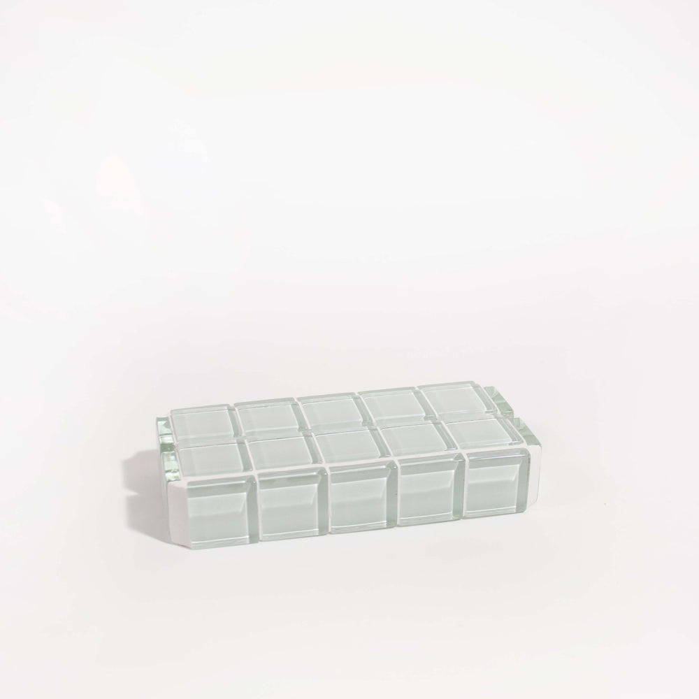 Glass Tile Picture Stand - White Canvas