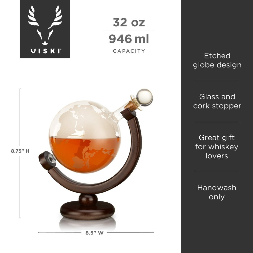 
                      
                        Viski Globe Liquor Decanter - lily & onyx
                      
                    