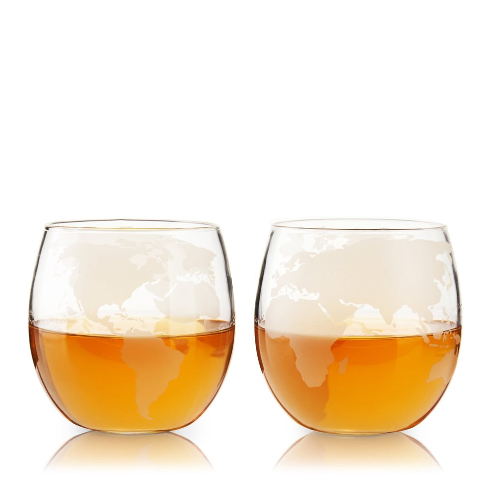 
                      
                        Viski Globe Whiskey Tumblers, Set of 2 - lily & onyx
                      
                    
