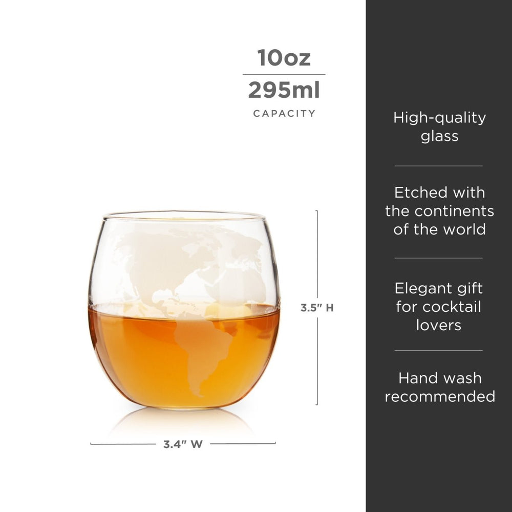 
                      
                        Viski Globe Whiskey Tumblers, Set of 2 - lily & onyx
                      
                    