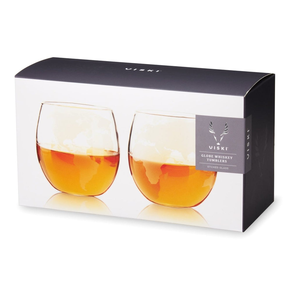 
                      
                        Viski Globe Whiskey Tumblers, Set of 2 - lily & onyx
                      
                    