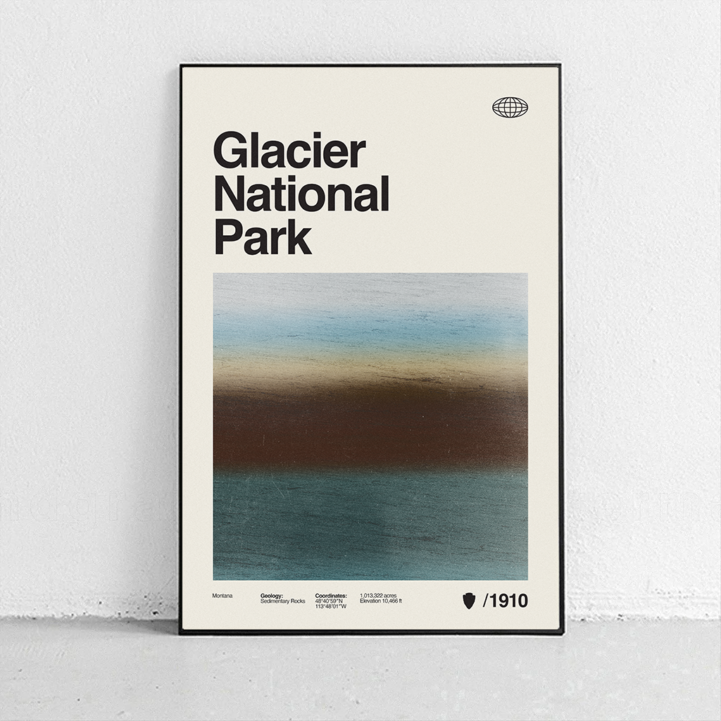 Glacier National Park Art Print