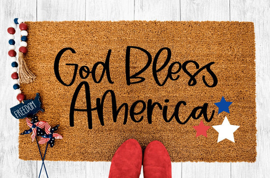 The Doormat Co. God Bless America Doormat - lily & onyx