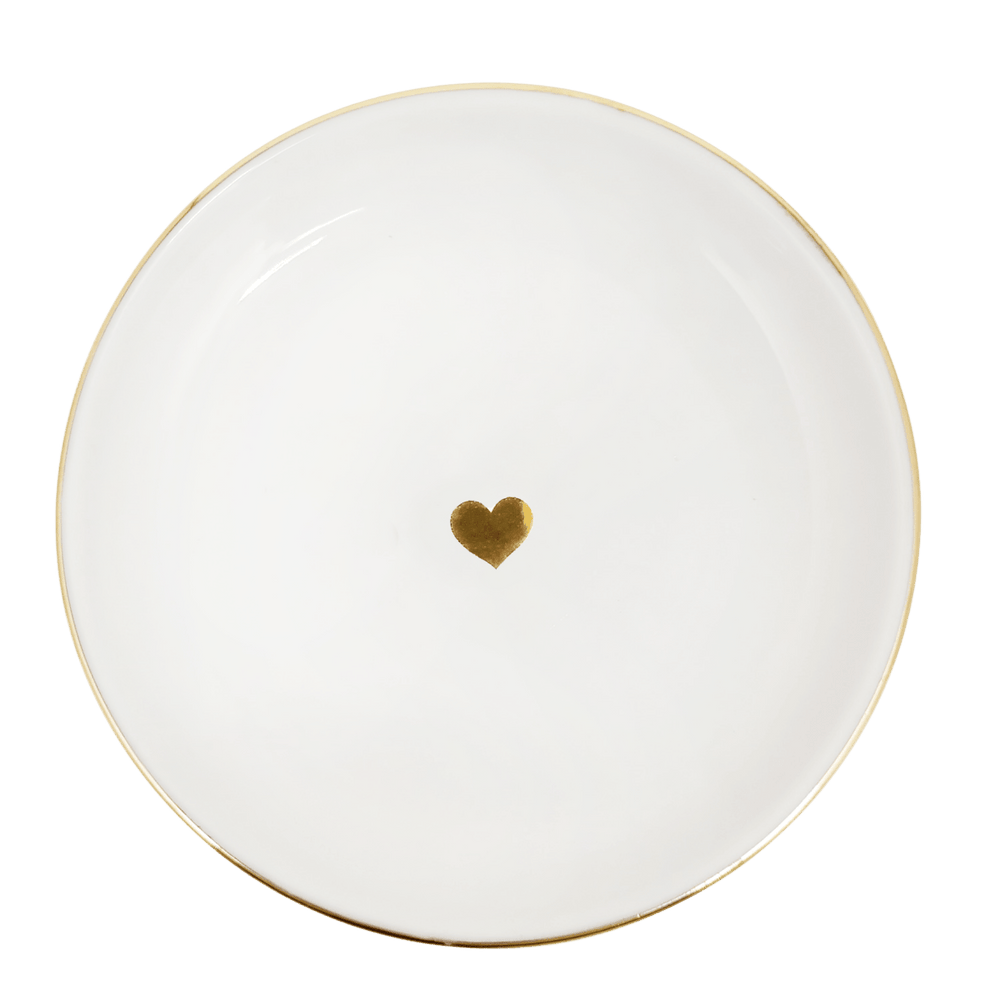 Sweet Water Decor Gold Heart Jewelry Dish - lily & onyx