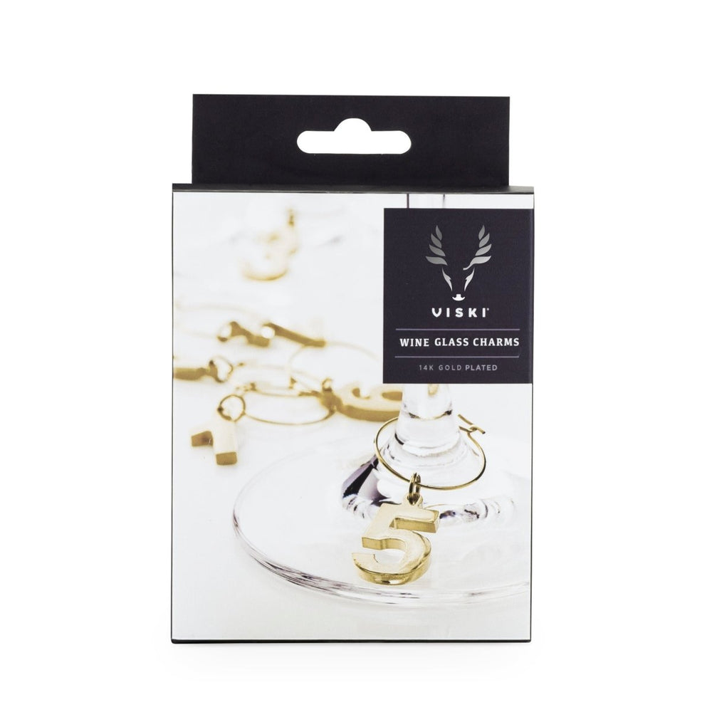 
                      
                        Viski Gold Plated Wine Charms, Set of 6
                      
                    