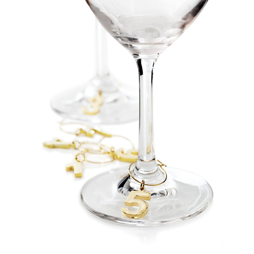 
                      
                        Viski Gold Plated Wine Charms, Set of 6
                      
                    