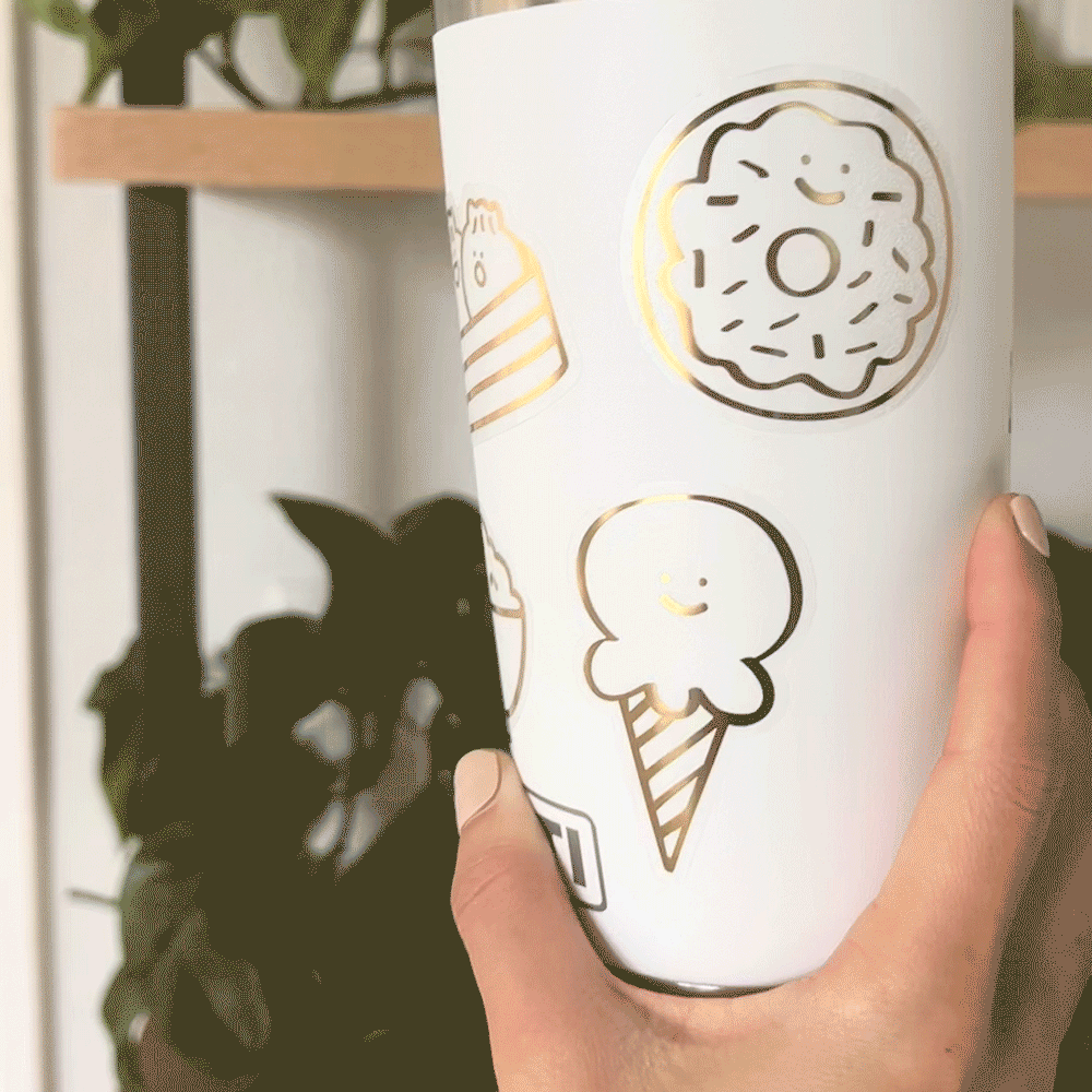 
                      
                        Ice Cream Gold Foil Vinyl Sticker
                      
                    