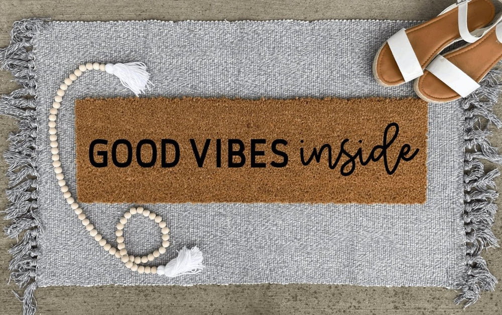 The Doormat Co. Good Vibes Inside Doormat - lily & onyx