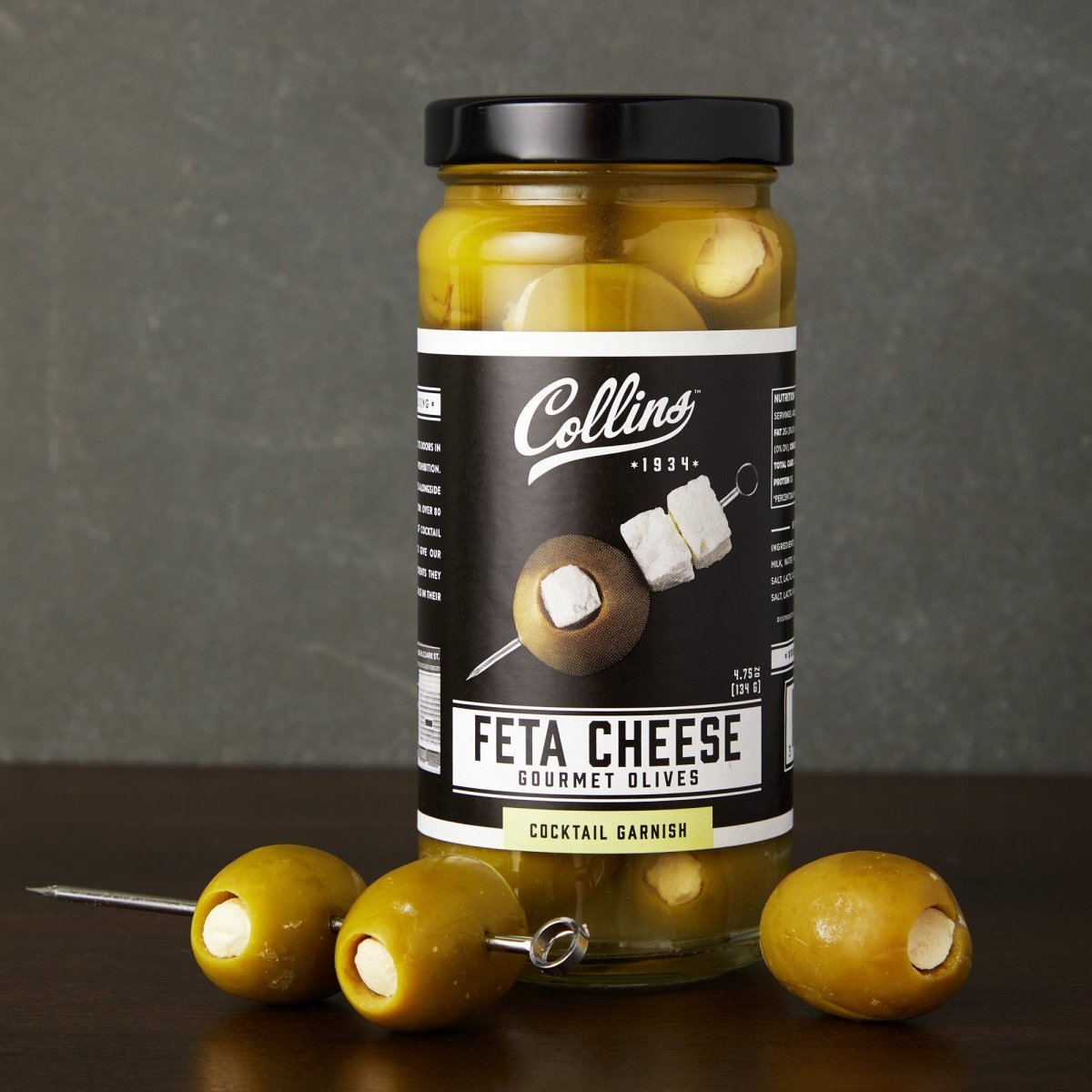 Collins Gourmet Feta Cheese Olives, 5 oz - lily & onyx