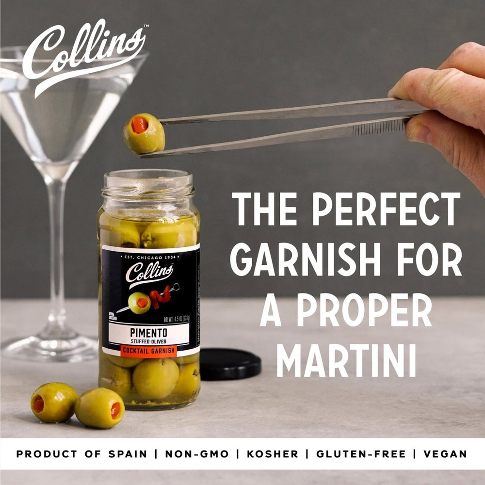 
                      
                        Collins Gourmet Martini Pimento Olives, 4.5 oz - lily & onyx
                      
                    
