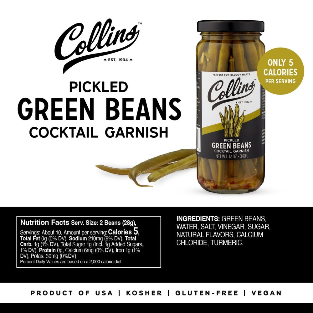 
                      
                        Collins Gourmet Pickled Green Beans, 12 oz - lily & onyx
                      
                    