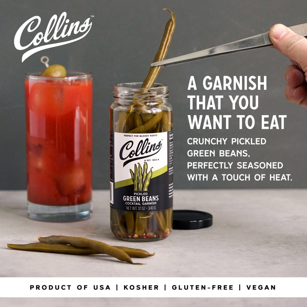 Collins Gourmet Pickled Green Beans, 12 oz - lily & onyx