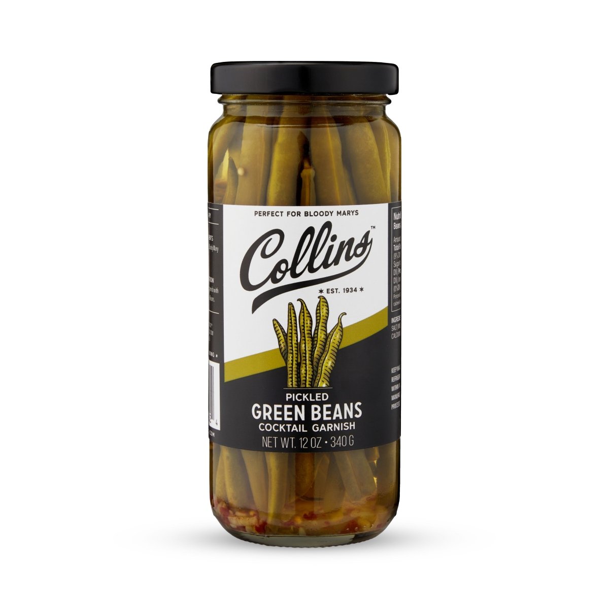 Collins Gourmet Pickled Green Beans, 12 oz - lily & onyx