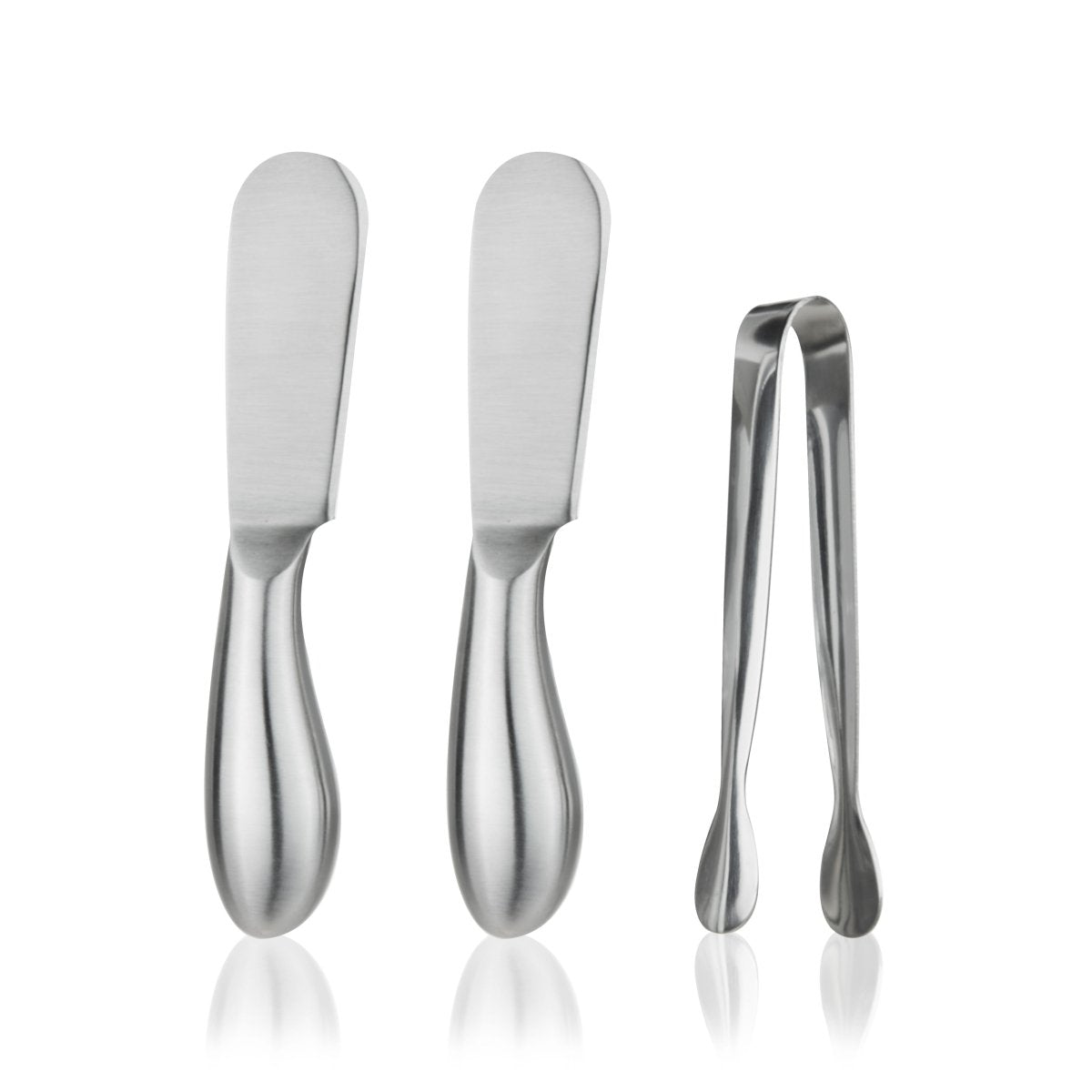 True Gourmet Stainless Steel Cheese Tools, Set of 3 - lily & onyx