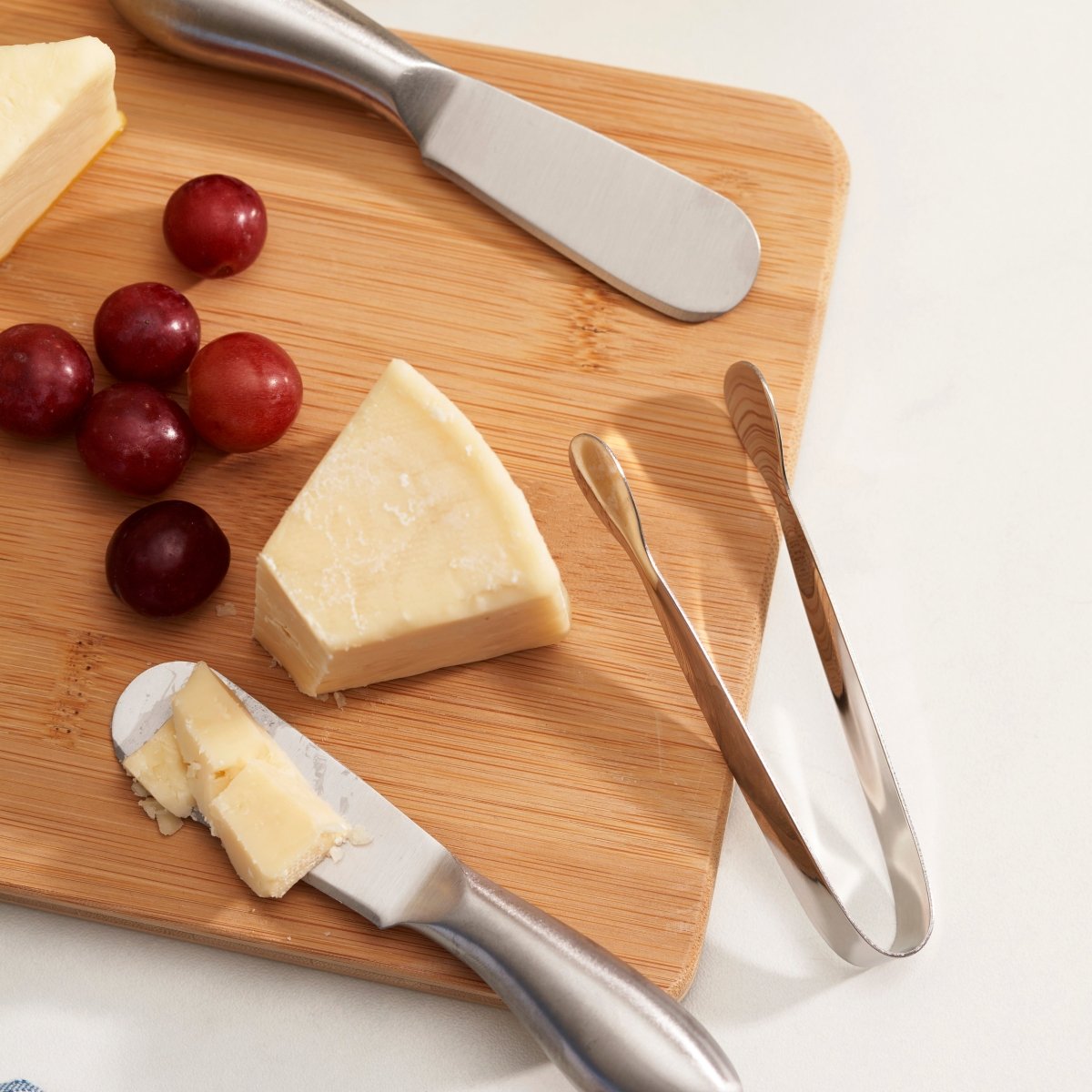 True Gourmet Stainless Steel Cheese Tools, Set of 3 - lily & onyx