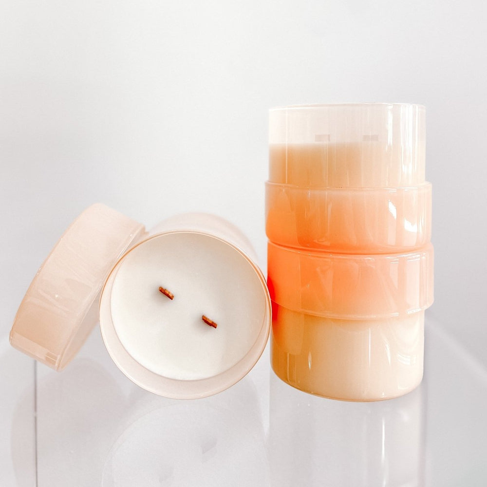 Wax Buffalo Grapefruit Spritz Wooden Wick Candle - lily & onyx