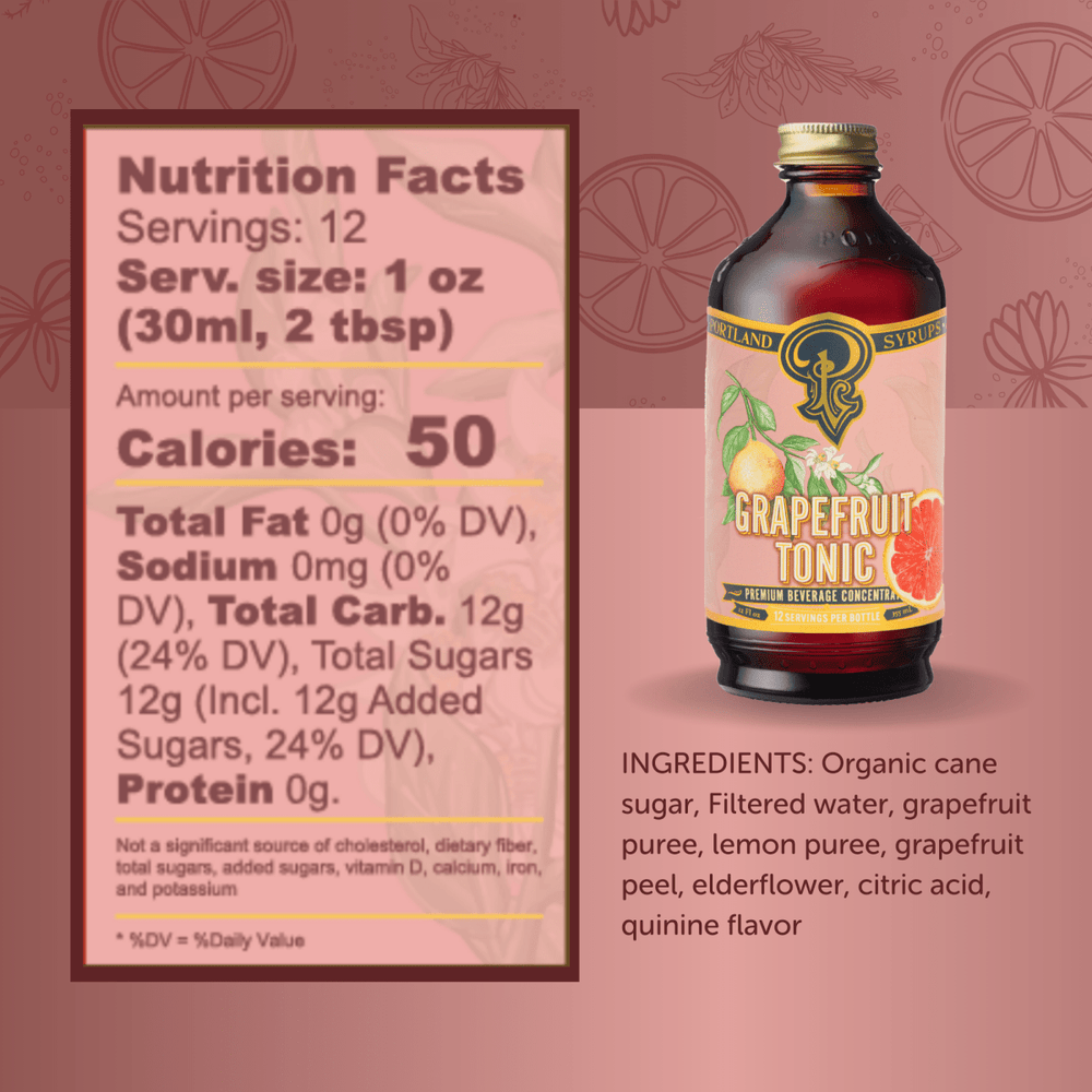 
                      
                        Portland Syrups Grapefruit Tonic, 2 Pack - lily & onyx
                      
                    