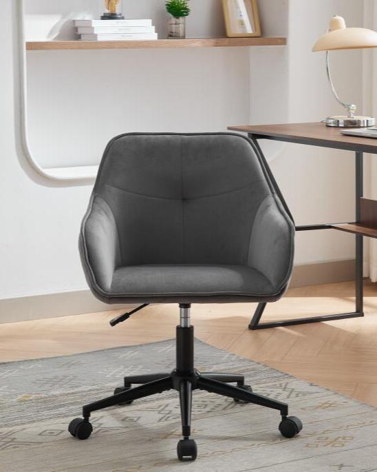 
                      
                        Walker Edison Gray Quilted Velvet Office Desk Chair - lily & onyx
                      
                    