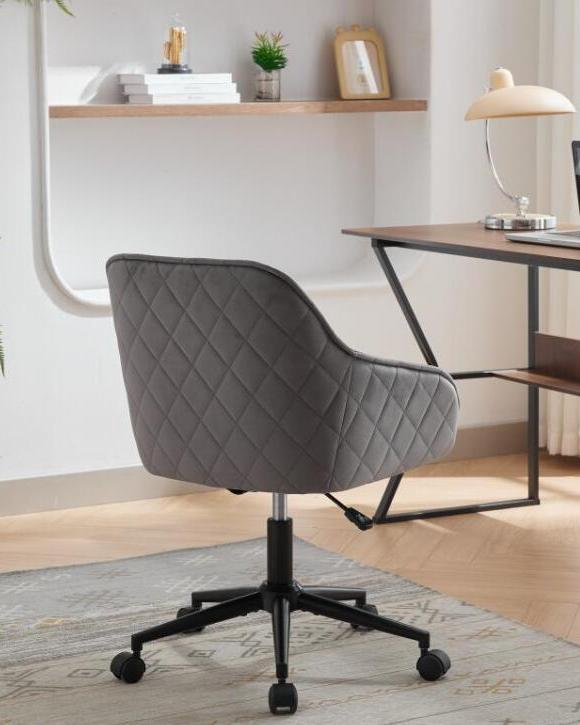 
                      
                        Walker Edison Gray Quilted Velvet Office Desk Chair - lily & onyx
                      
                    