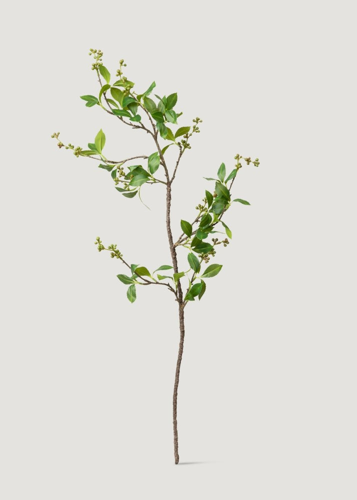 Afloral Green Chokeberry Artificial Berries Branch - 39" - lily & onyx