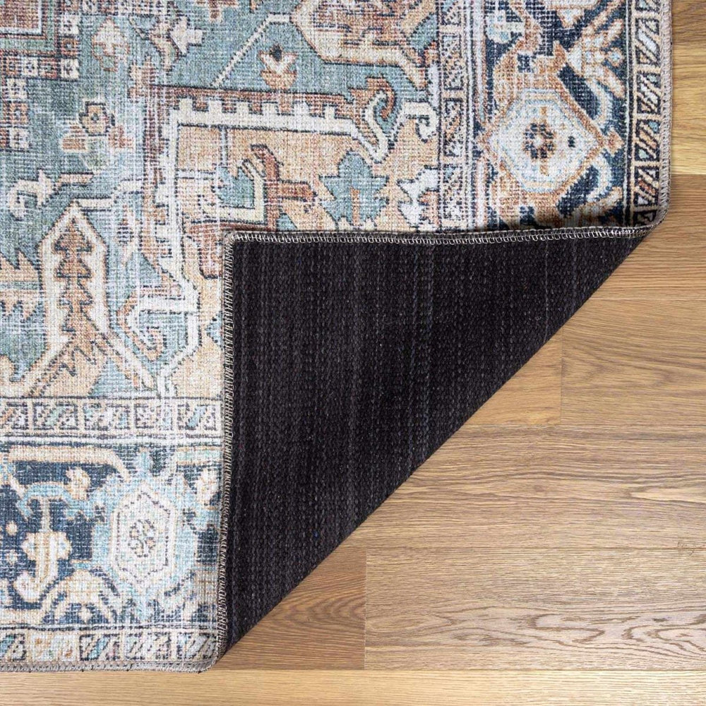 
                      
                        Hauteloom Green Nisa Vintage Washable Area Rug - lily & onyx
                      
                    