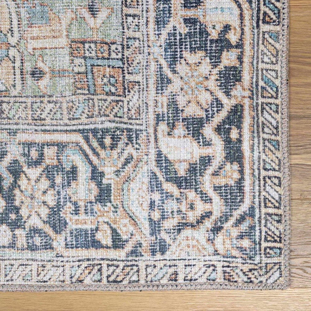 
                      
                        Hauteloom Green Nisa Vintage Washable Area Rug - lily & onyx
                      
                    