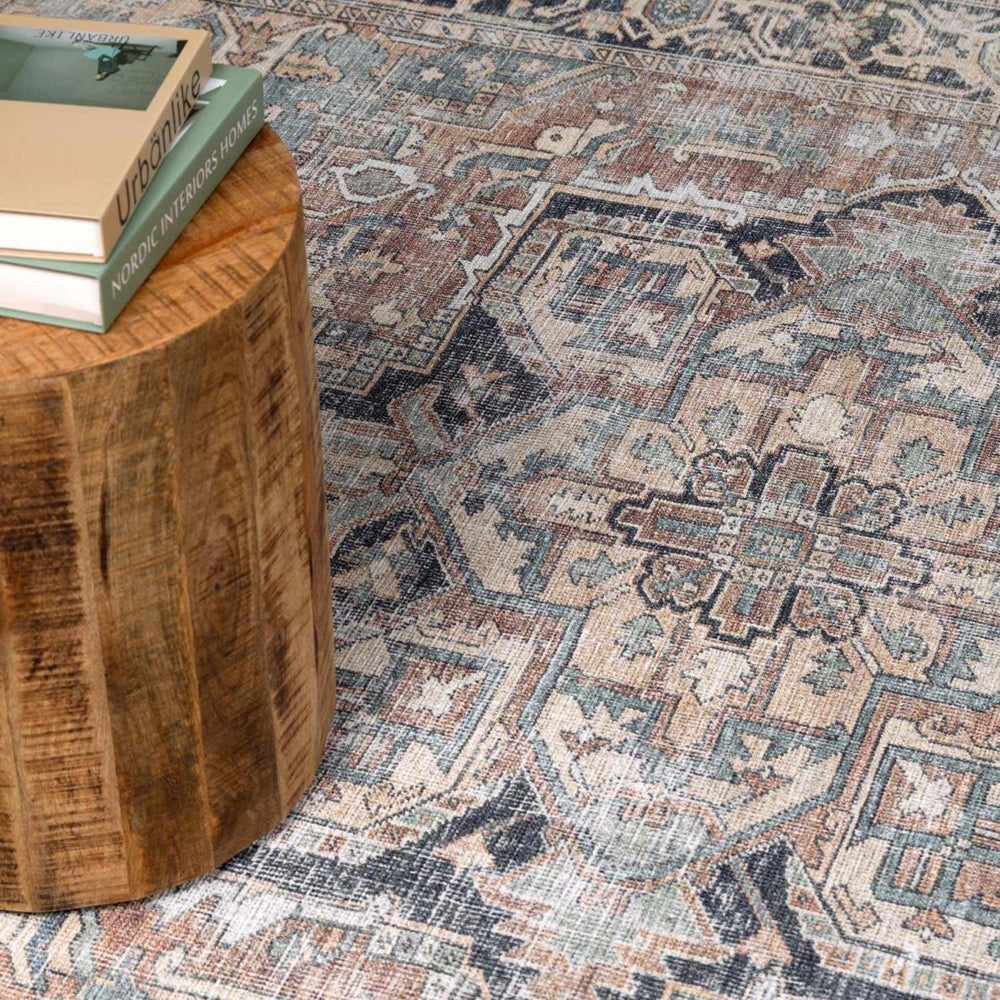 
                      
                        Hauteloom Green Nisa Vintage Washable Area Rug - lily & onyx
                      
                    