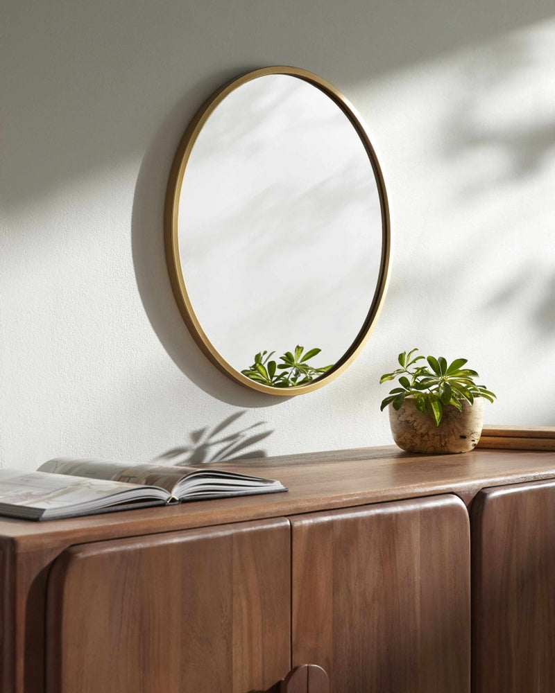 
                      
                        Boutique Rugs Guindarohan Gold Frame Round Mirror - lily & onyx
                      
                    