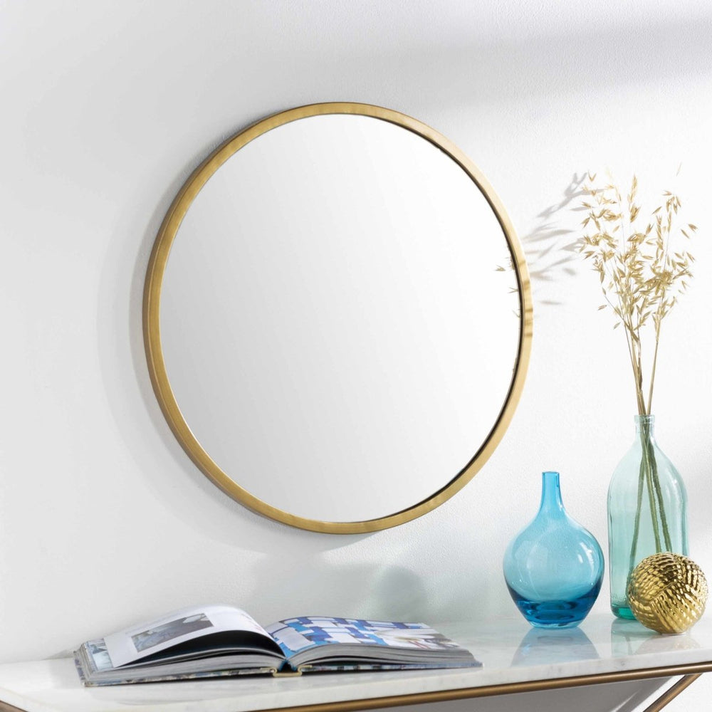 Boutique Rugs Guindarohan Gold Frame Round Mirror - lily & onyx