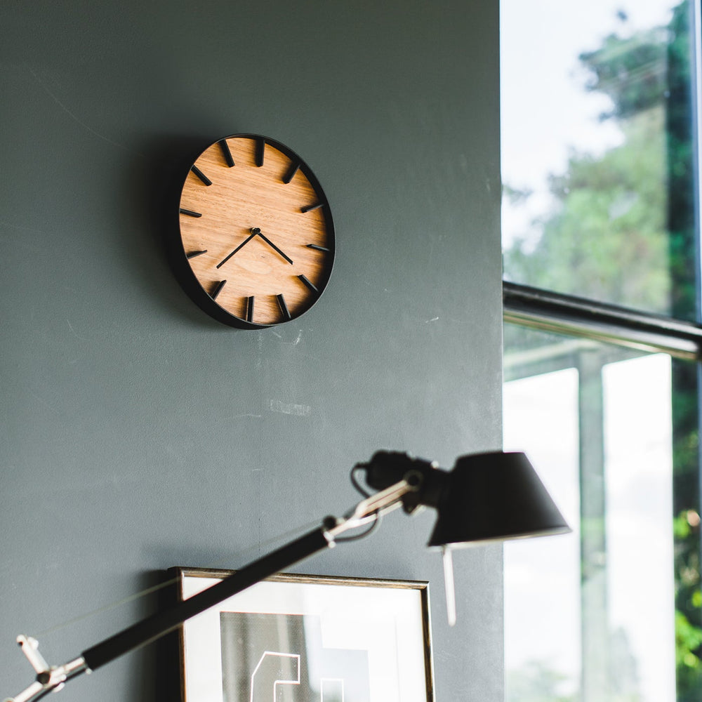 
                      
                        Modern Steel & Wood Wall Clock
                      
                    