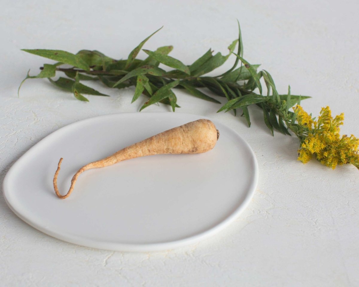 Haand Haand Ripple White Porcelain Salad Plate 8 Inch - Handmade USA