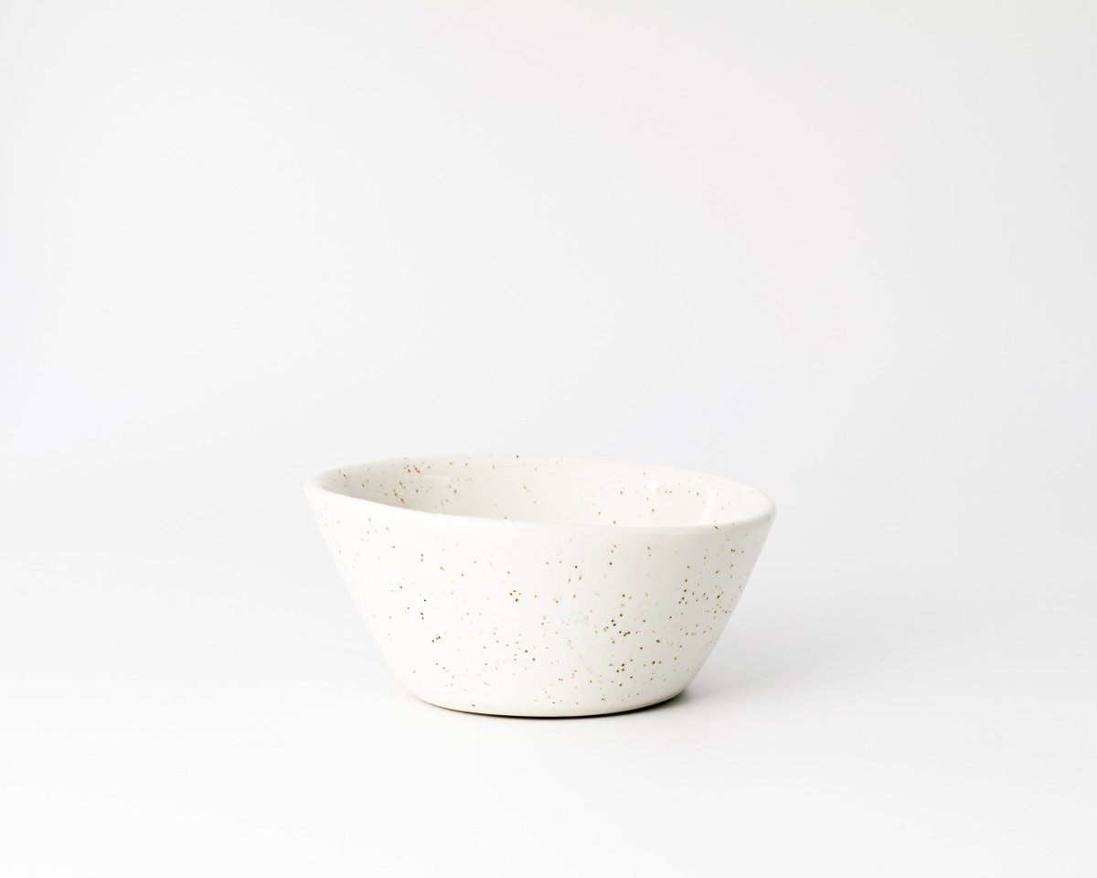 Haand Handmade White Porcelain Breakfast Bowl 6" x 3" - 14 oz
