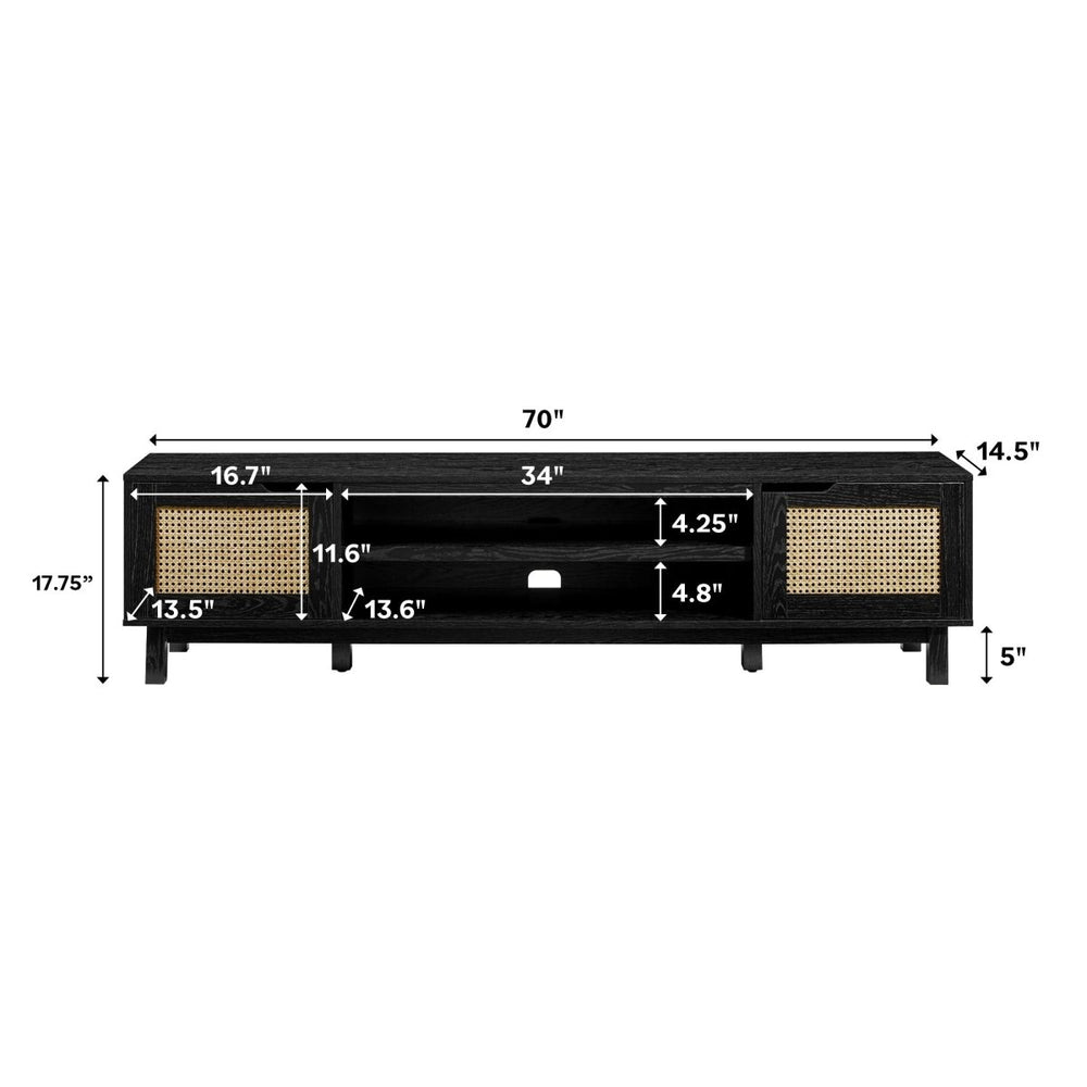 
                      
                        Walker Edison Hamkke Boho 2 - Door Faux Rattan TV Stand - lily & onyx
                      
                    