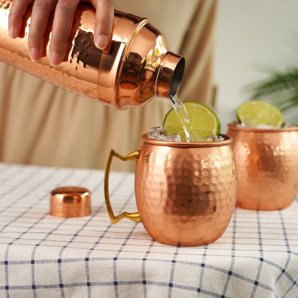 
                      
                        Twine Living Hammered Copper Bar Set - lily & onyx
                      
                    