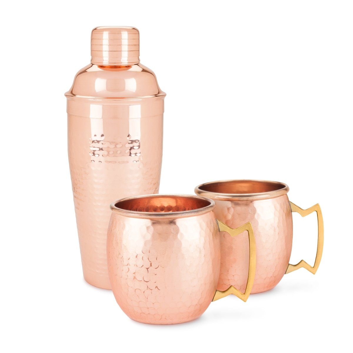 Twine Living Hammered Copper Bar Set - lily & onyx