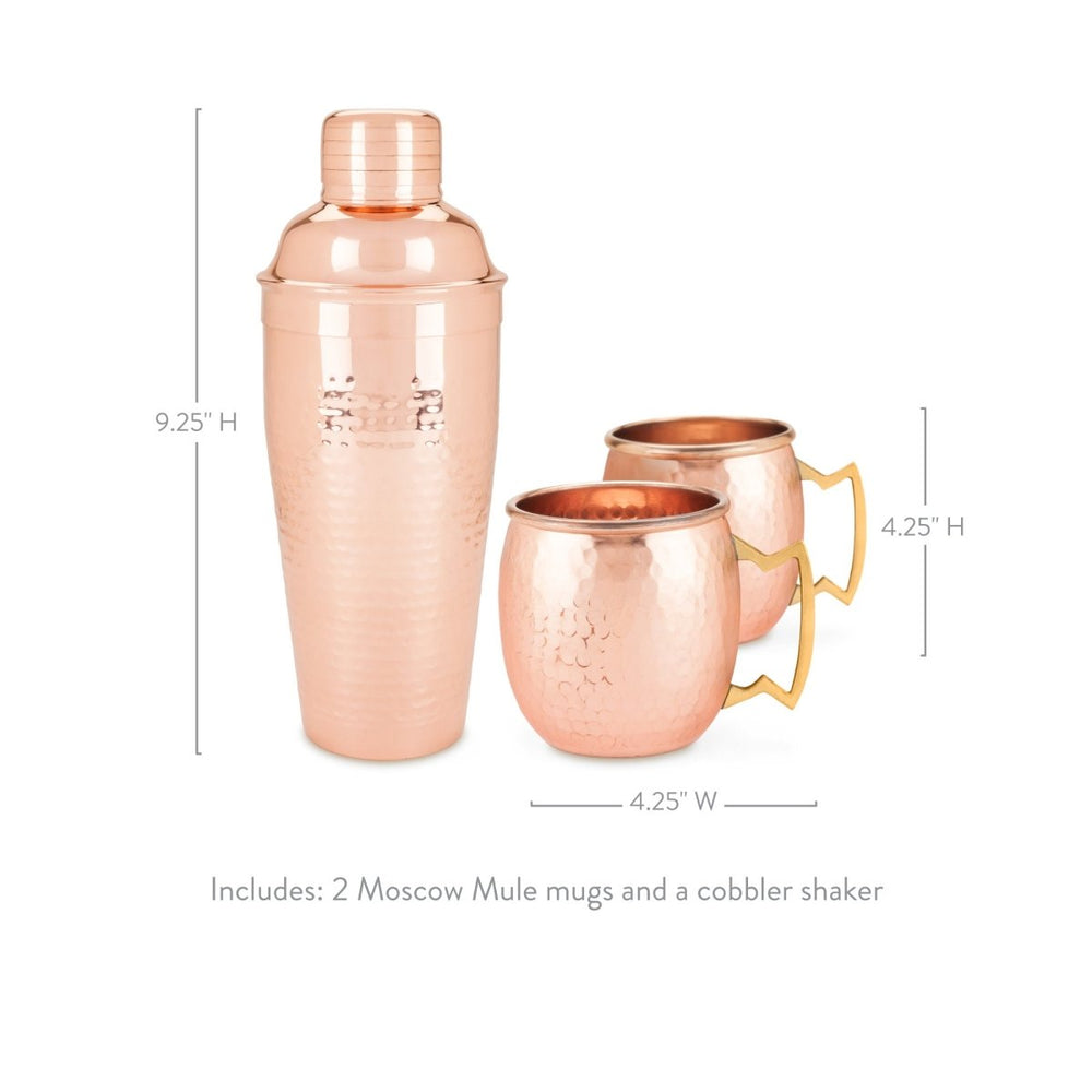 
                      
                        Twine Living Hammered Copper Bar Set - lily & onyx
                      
                    