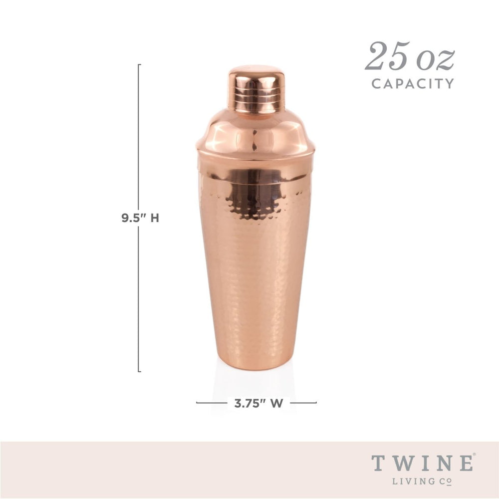 
                      
                        Twine Living Hammered Copper Cocktail Shaker - lily & onyx
                      
                    