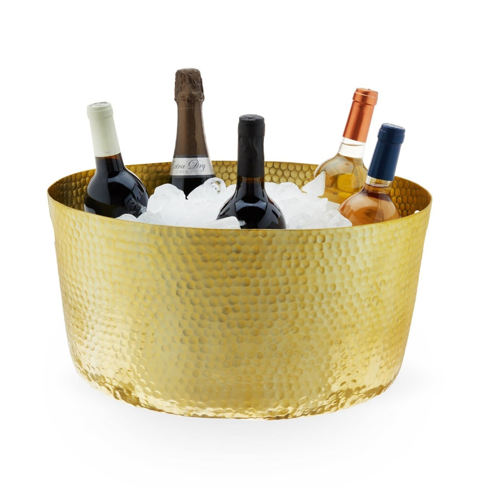 
                      
                        Twine Living Hammered Metal Beverage Tub, Gold - lily & onyx
                      
                    