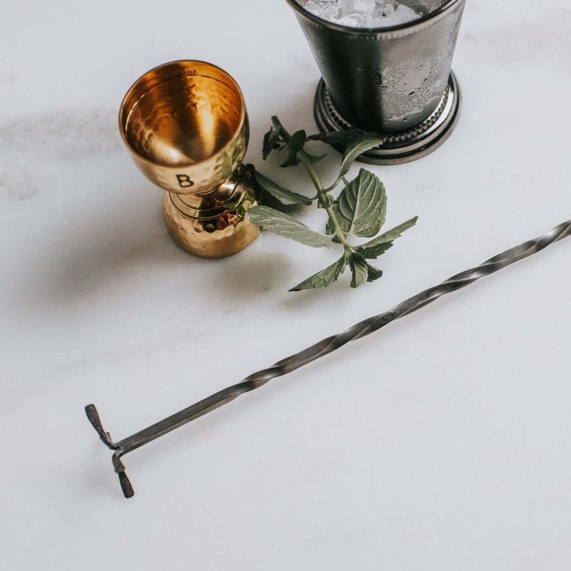 Bull In China Hand - Forged Swizzle Stick - lily & onyx