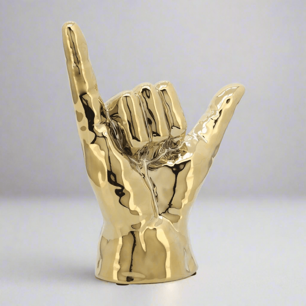 
                      
                        Sagebrook Home Hang Loose Hand Sculpture in Gold, 7"
                      
                    