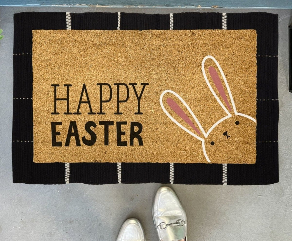 
                      
                        Nickel Designs Custom Doormats Happy Easter Bunny Outdoor Doormat - lily & onyx
                      
                    