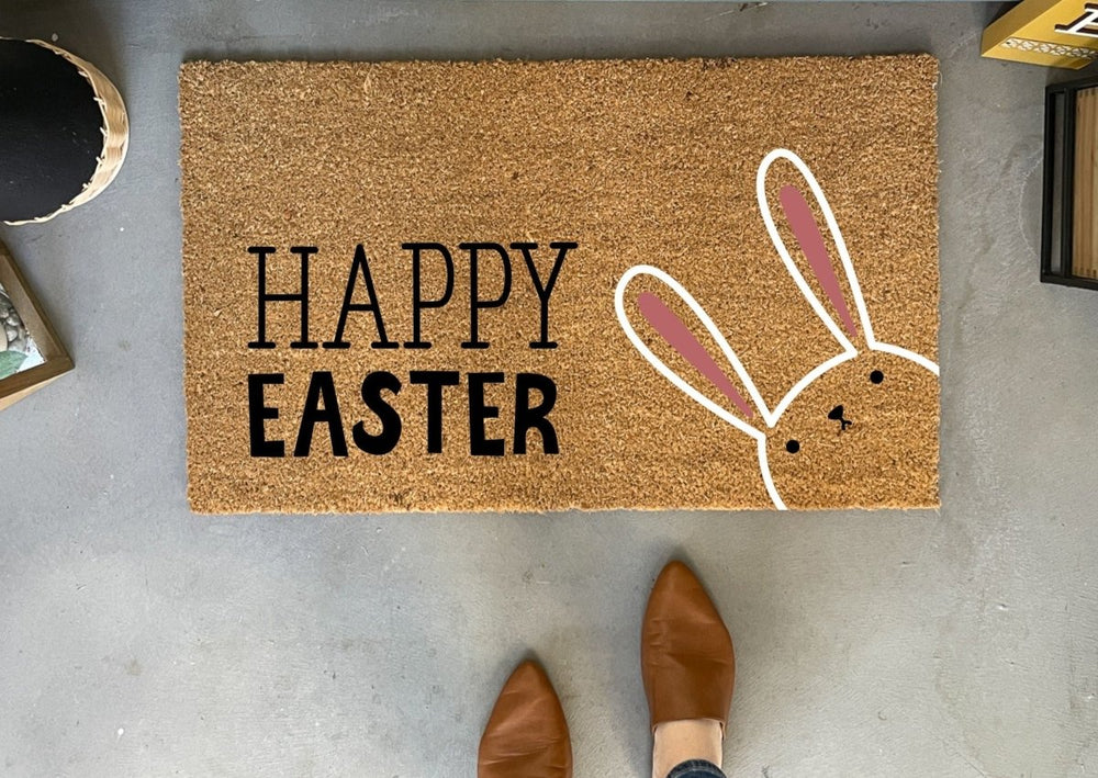 
                      
                        Nickel Designs Custom Doormats Happy Easter Bunny Outdoor Doormat - lily & onyx
                      
                    