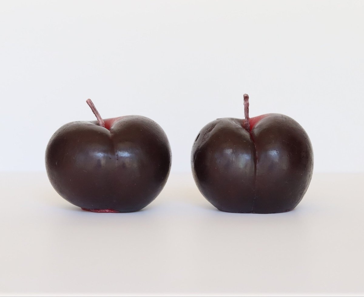 Happy Organics PLUM BEESWAX CANDLE - SET OF 2
