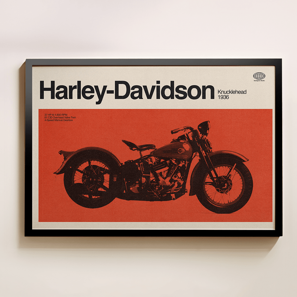 Sandgrain Studio Harley - Davidson Knucklehead 1936 - lily & onyx